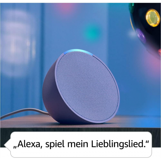 Amazon Echo Pop Smart Lautsprecher - Holzkohle