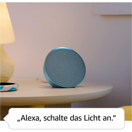 Amazon Echo Pop Smart Lautsprecher - Holzkohle