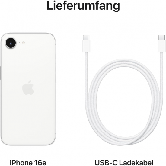 Apple iPhone 16e (128GB) - Weiß