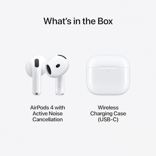 Apple AirPods 4 Kabellose Kopfhörer (Mit aktiver Geräuschunterdrückung)