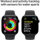 Apple Watch Series 10 (GPS, 46 mm) - Schwarzes Aluminiumgehäuse mit schwarzem Sportband M/L