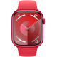 Apple Watch Series 9 (GPS, 41 mm) – rotes Aluminiumgehäuse mit rotem S/M-Sportarmband