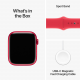 Apple Watch Series 9 (GPS, 45 mm) – rotes Aluminiumgehäuse mit rotem M/L-Sportarmband