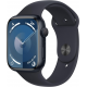 Apple Watch Series 9 (GPS, 45 mm) – Midnight-Aluminiumgehäuse mit S/M Midnight-Sportarmband