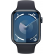 Apple Watch Series 9 (GPS, 45 mm) – Midnight-Aluminiumgehäuse mit M/L Midnight-Sportarmband