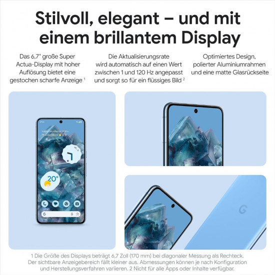 Google Pixel 8 Pro 5G Smartphone (12+128 GB) – Porzellan