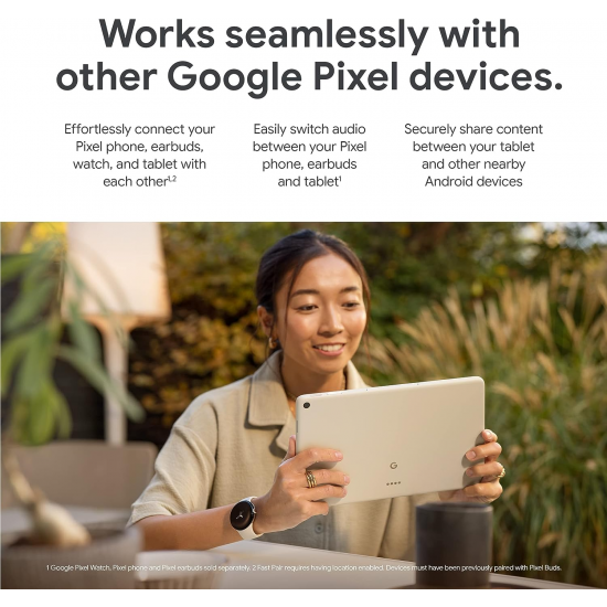 Google Pixel Tablet 11" Display + Dock (WiFi, 8/256GB) - Porcelain