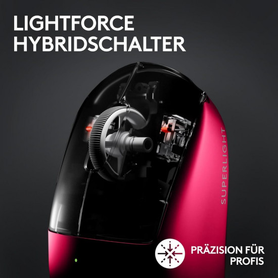 Logitech G PRO X SUPERLIGHT 2 LIGHTSPEED Kabellose Gaming-Maus - Magenta