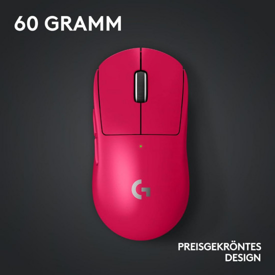 Logitech G PRO X SUPERLIGHT 2 LIGHTSPEED Kabellose Gaming-Maus - Magenta