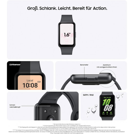 Samsung Galaxy Fit3 40mm Smartwatch - Gray