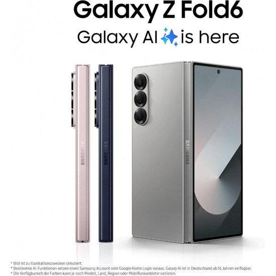 Samsung Galaxy Z Fold 6 5G Smartphone (12+512GB) - Silver Shadow