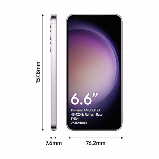 Samsung Galaxy S23+ 5G Smartphone (Dual-SIMs, 8+256GB) - Lavendel