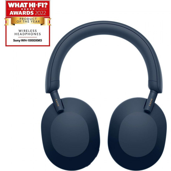 Sony Kabellose Kopfhörer mit Noise Cancelling WH-1000XM5 - Midnight Blue, Blau