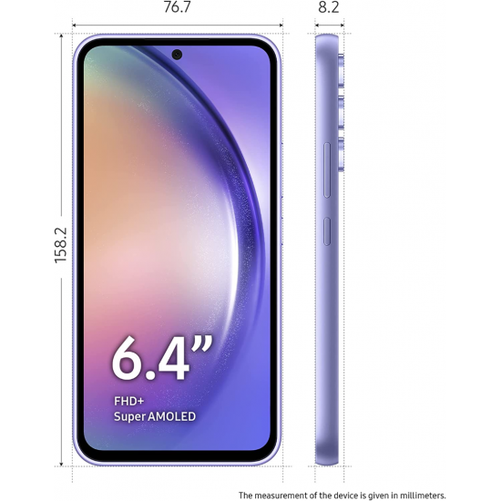 Samsung Galaxy A54 5G Smartphone (Dual-SIMs, 8+128GB) - Violett