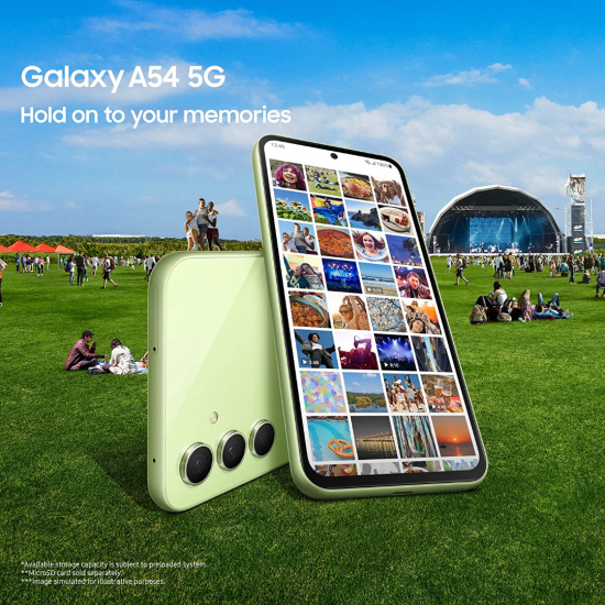 Samsung Galaxy A54 5G Smartphone (Dual-SIMs, 8+256GB) – Weiß