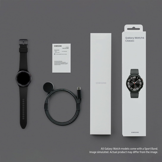 Samsung Galaxy Watch 6 Classic Smartwatch (Bluetooth, 43 mm) - Schwarz